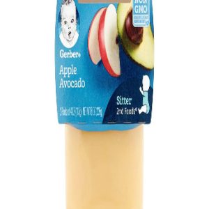 پوره میوه دو عددی گربر 226 گرمی طعم سیب،آواکادو