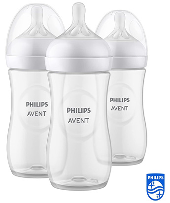 شیشه شیر 3 عددی 260 میل مدل Natural Response اونت Avent