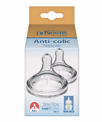 سرشیشه‌ی Dr Browns پهن سری 1 بسته 2 عددی