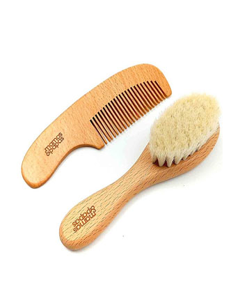 شانه و برس چوبی ماماس پاپاس