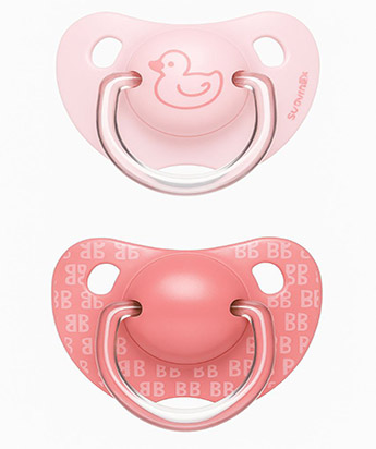 پستانک 6-18 ماه ارتودنسی مدل evolution پیچازی طرح اردک سوآوینکس