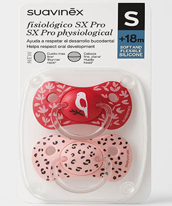 پستانک 18+ماه سر بادامی سوآوینکس طرح جنگل بسته 2 عددی