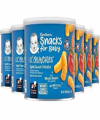 اسنک گربر طعم سیب و سیب زمینی شیرین 42 گرمی