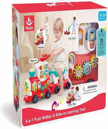 واکر قطار هولا تویز قرمز و آبی