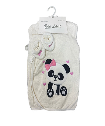 ست حوله نوزاد 5 تکه پوتالند طرح پاندا