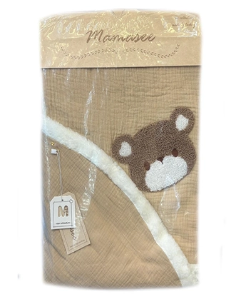 پتو دورپیچ موسلین خرسی ماماس