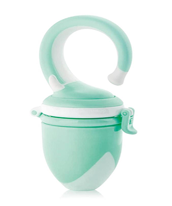 پستانک میوه خوری با درپوش سبز بی بی سیل babisil