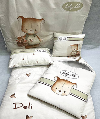 ست سرویس خواب مسافرتی دلی طرح خرس کرم