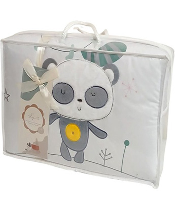 سرویس رخت خواب 4 تکه نوزادی طرح پاندا لیزا Lisa