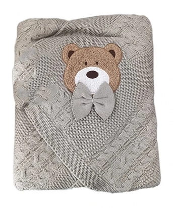 پتو بافت نوزاد مدل تدی