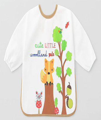 پیشبند آستین دار طرح روباه لاین بیر