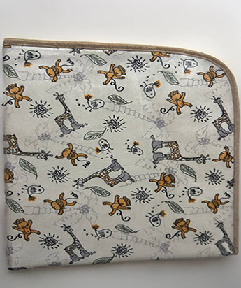 زیر انداز مخمل کوچک سامر طرح زرافه