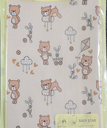 زیرانداز تعویض سه لایه مخمل پرنسس طرح خرس