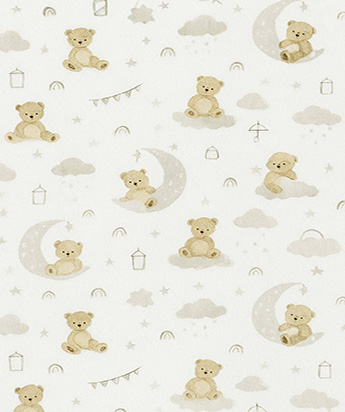 زیرانداز سه لایه مخمل پرنسس طرح خرسو ماه