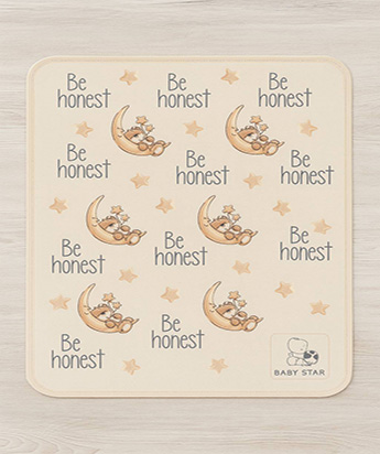 زیرانداز سه لایه مخمل پرنسس طرح be honest