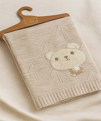 پتو بافت خرس نوزادی ماماسی