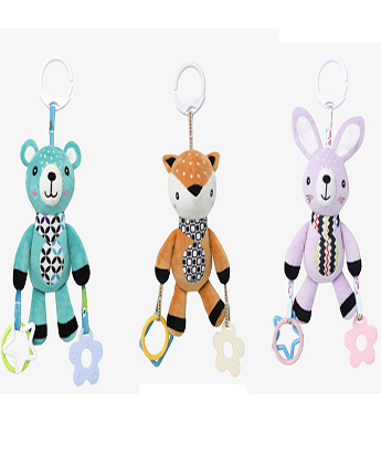 آویز تخت و کریر دارای دندانگیر طرح حیوانات