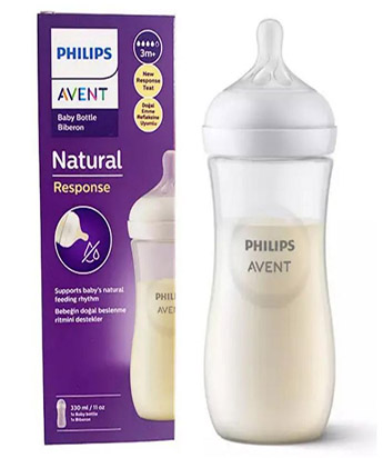 شیشه شیر اونت 330 میل جعبه دار نچرال ریسپانس