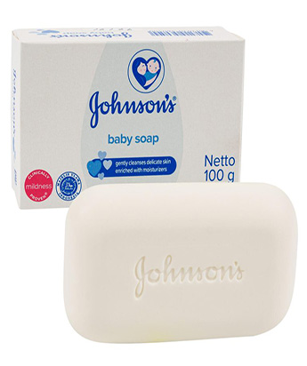 صابون کودک جانسون مدل Baby soap وزن 125 گرم