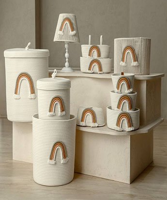 ست سرویس اتاق خواب نوزاد طرح رنگین کمان