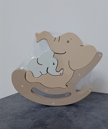 حیوانات پازلی راکر طرح فیل