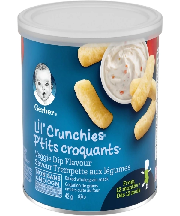 پفک با طعم ماست و گوجه Gerber حجم 42 گرم