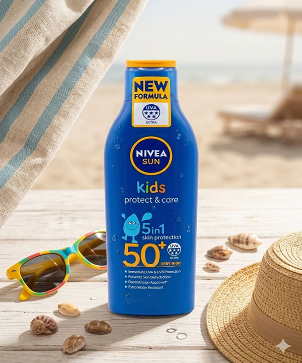 لوسیون ضد آفتاب کودکان SPF50+ نیوا