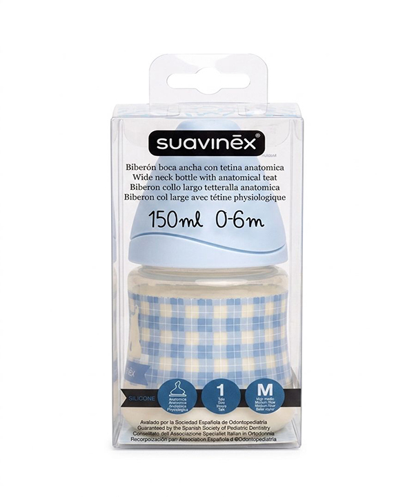 شیشه شیر 150 میل 0/6 ماه سوآوینکس طرح scottish