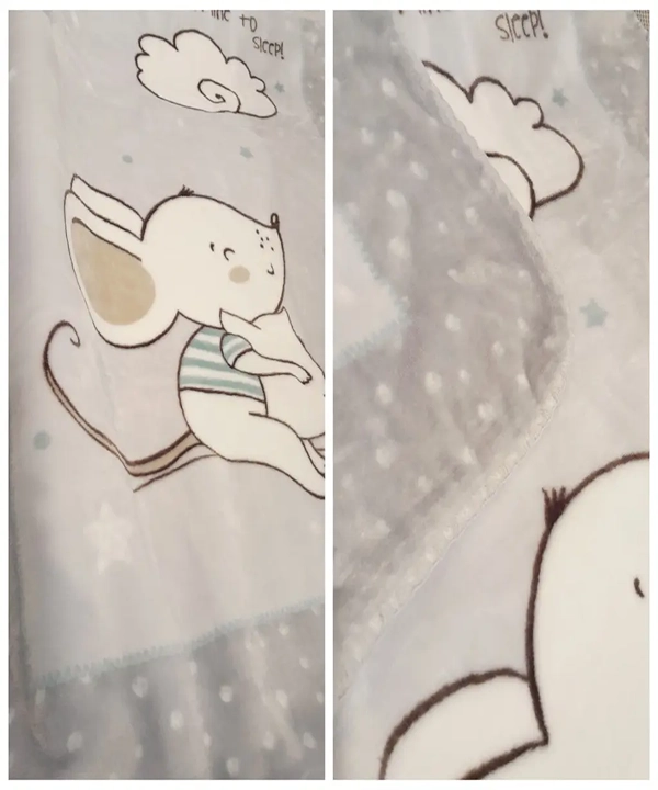 پتو سوپر سافت کیکابو  ابعاد 80*110 مدل joyful mice