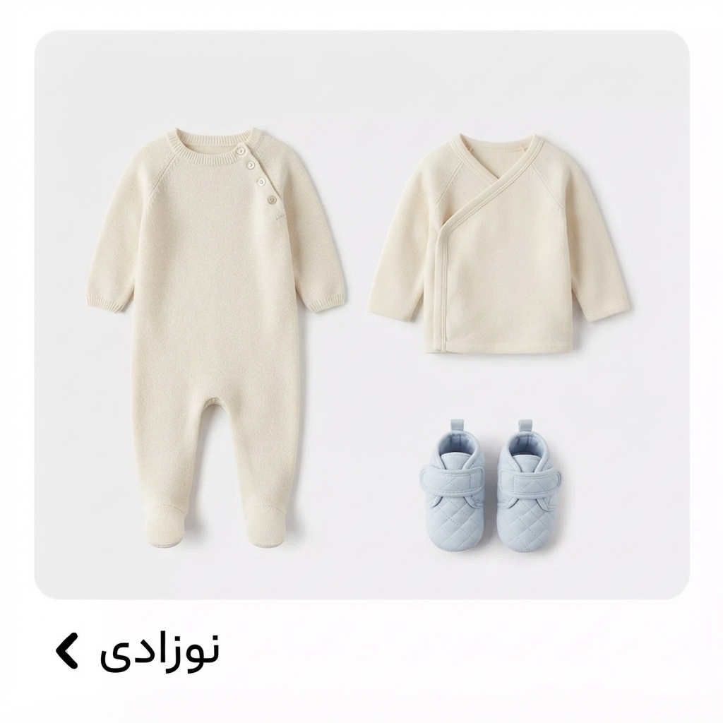دسته بندی کلی پوشاک نوزادی امیری مود